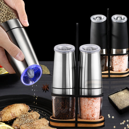 Stainless Steel Electric Salt and Pepper Grinder