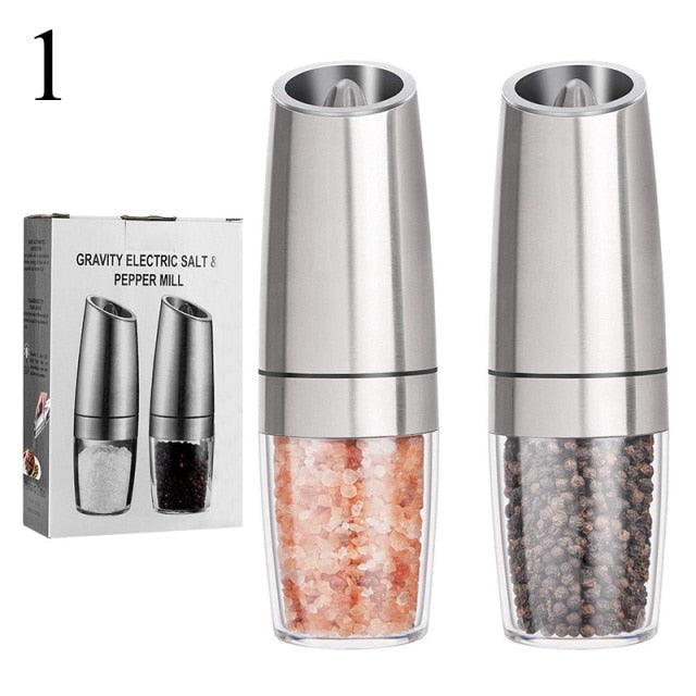 Stainless Steel Electric Salt and Pepper Grinder