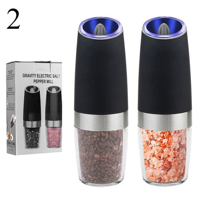 Stainless Steel Electric Salt and Pepper Grinder