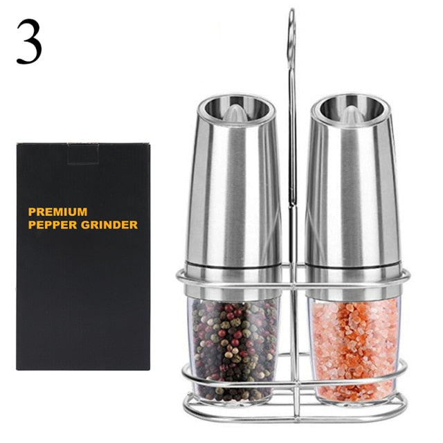 Stainless Steel Electric Salt and Pepper Grinder