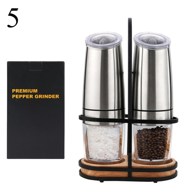 Stainless Steel Electric Salt and Pepper Grinder